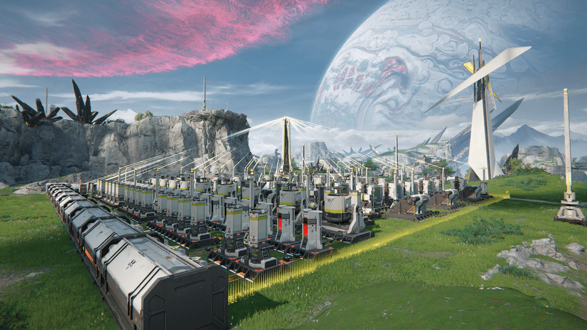 Arknights: Endfield factory machinery and conveyors on Talos-II.