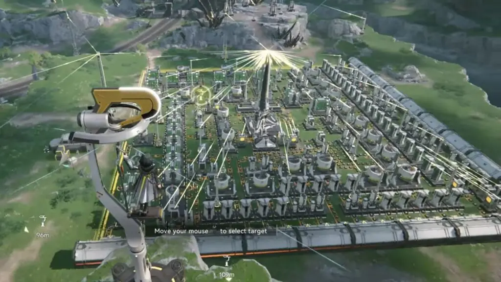 Arknights: Endfield industrial base-building area with factory facilities and production structures.