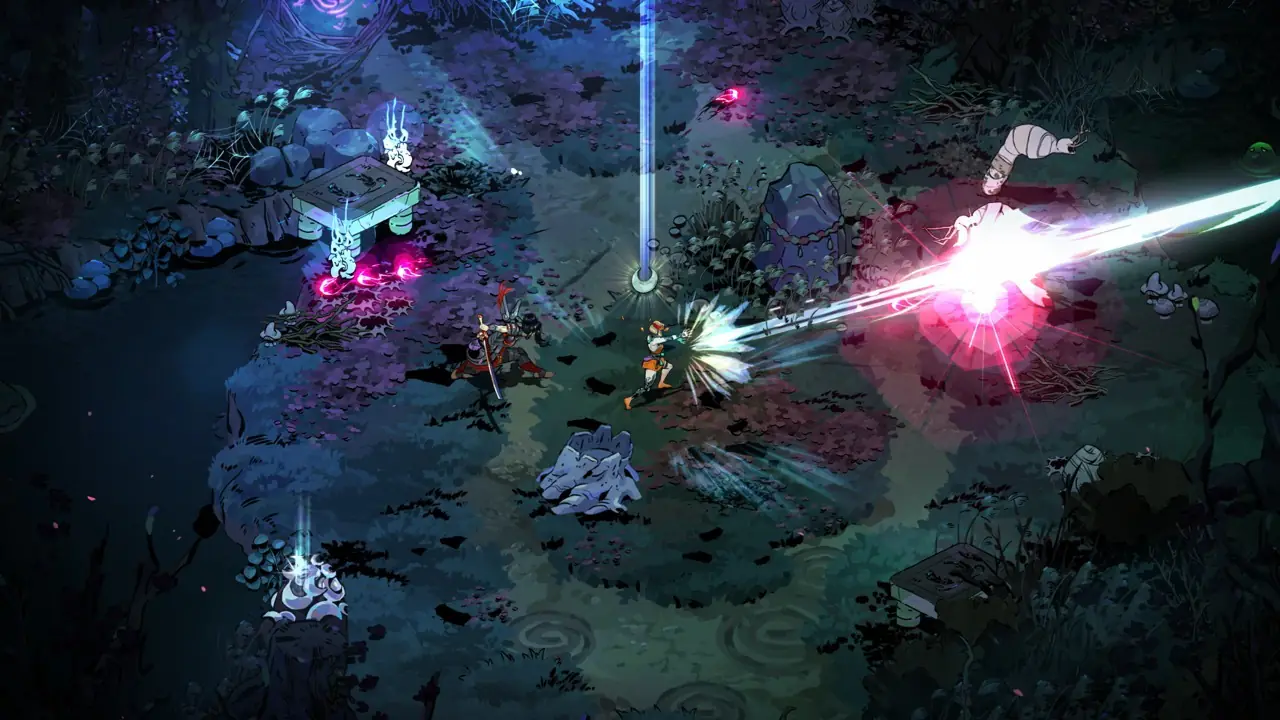 Gameplay screenshot from Hades II showing one of its underworld locations.